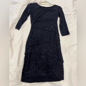 Bailey 44 black/white dress with 3/4 sleeves.